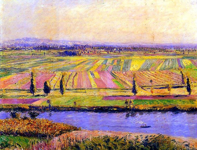 La Plaine de Gennevilliers av Gustave Caillebotte