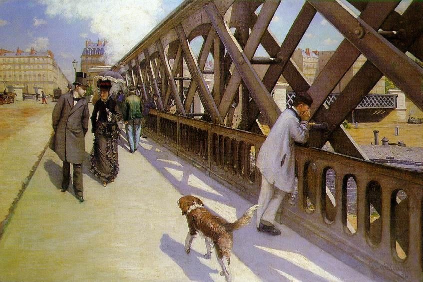 Le pont de lEurope av Gustave Caillebotte