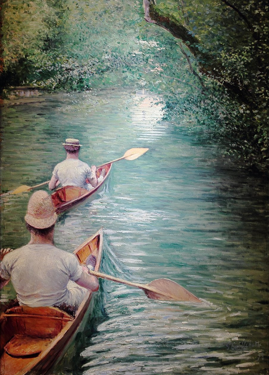 Les Périssoires av Gustave Caillebotte