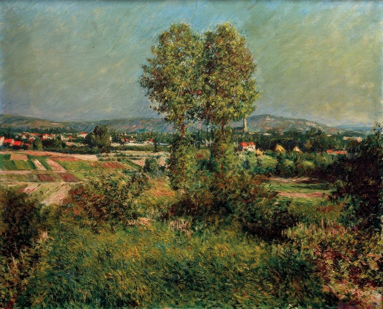Landskap i Argenteuil av Gustave Caillebotte