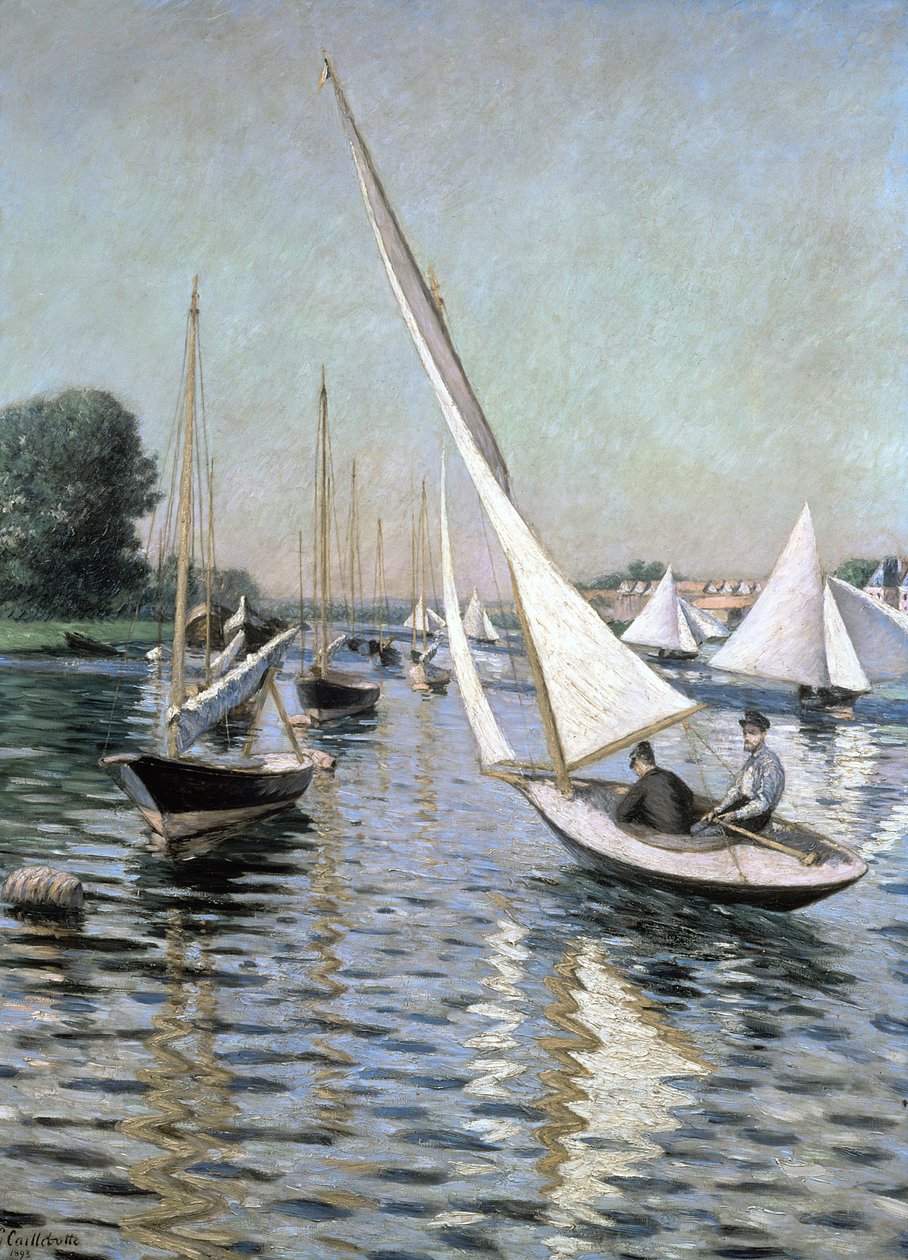 Regatta at Argenteuil, 1893 av Gustave Caillebotte