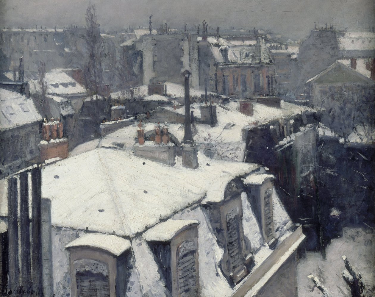 Rooftops in the Snow  av Gustave Caillebotte