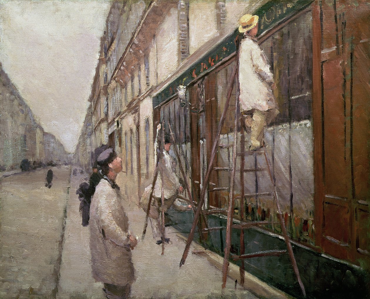 Studie för målarna, 1877 av Gustave Caillebotte