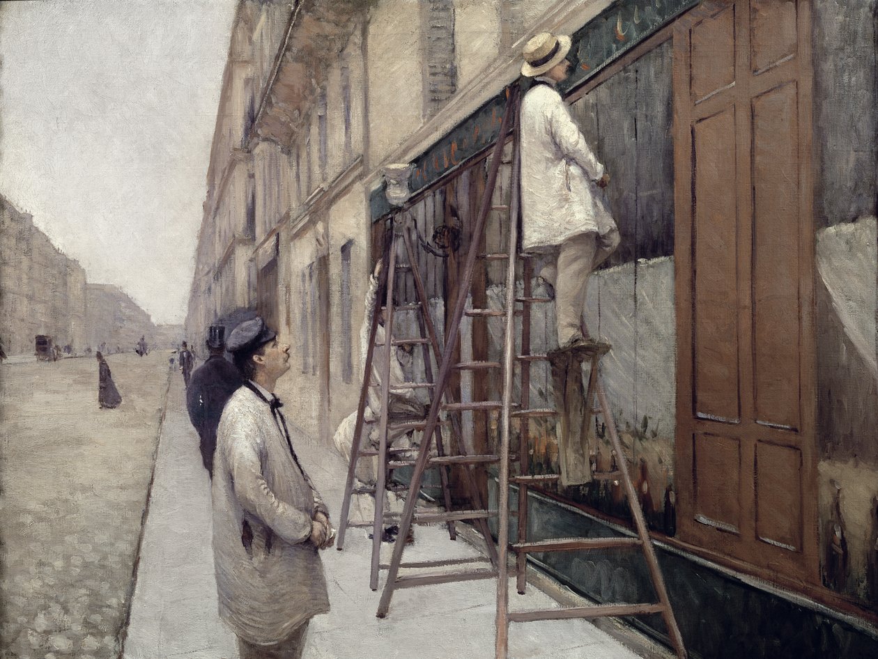 Målarna, 1877 av Gustave Caillebotte