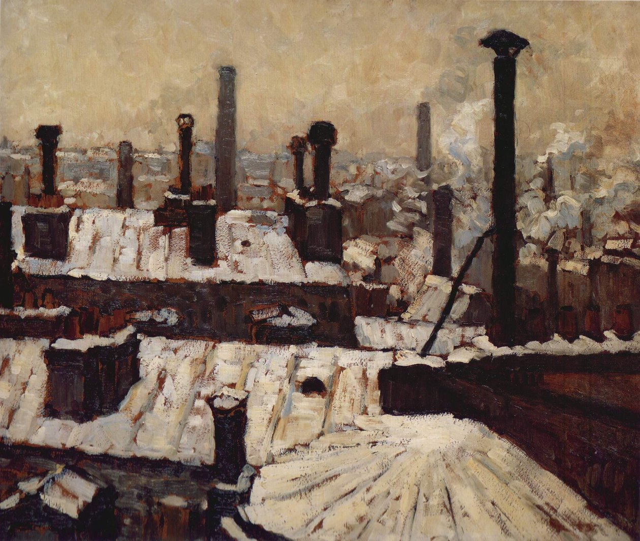Toits sous la neige, Paris av Gustave Caillebotte