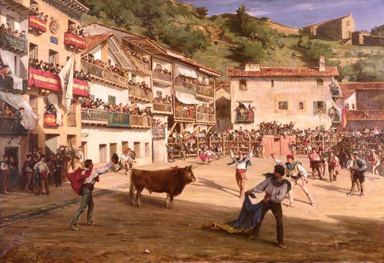 Träningskamp i Biscaya, 1869 av Gustave Colin