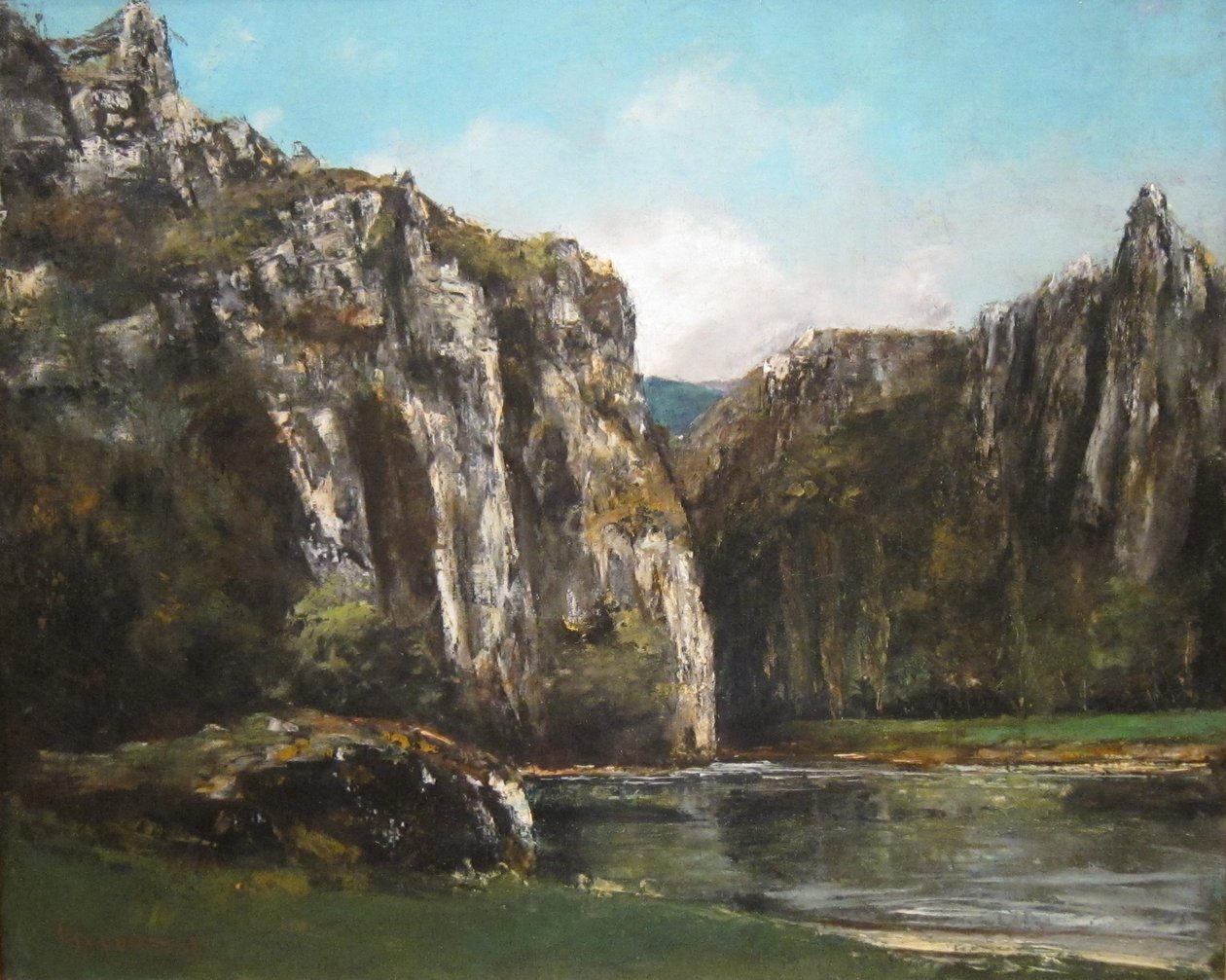 A Gorge in the Jura av Gustave Courbet