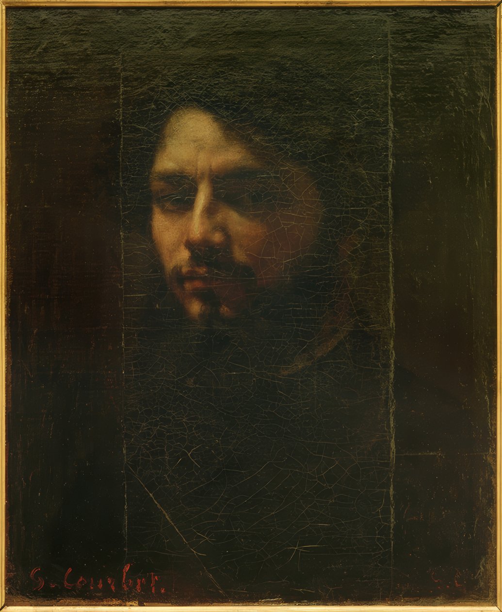 Självporträtt av Gustave Courbet
