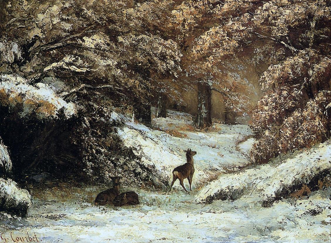 Hjort Lyon av Gustave Courbet