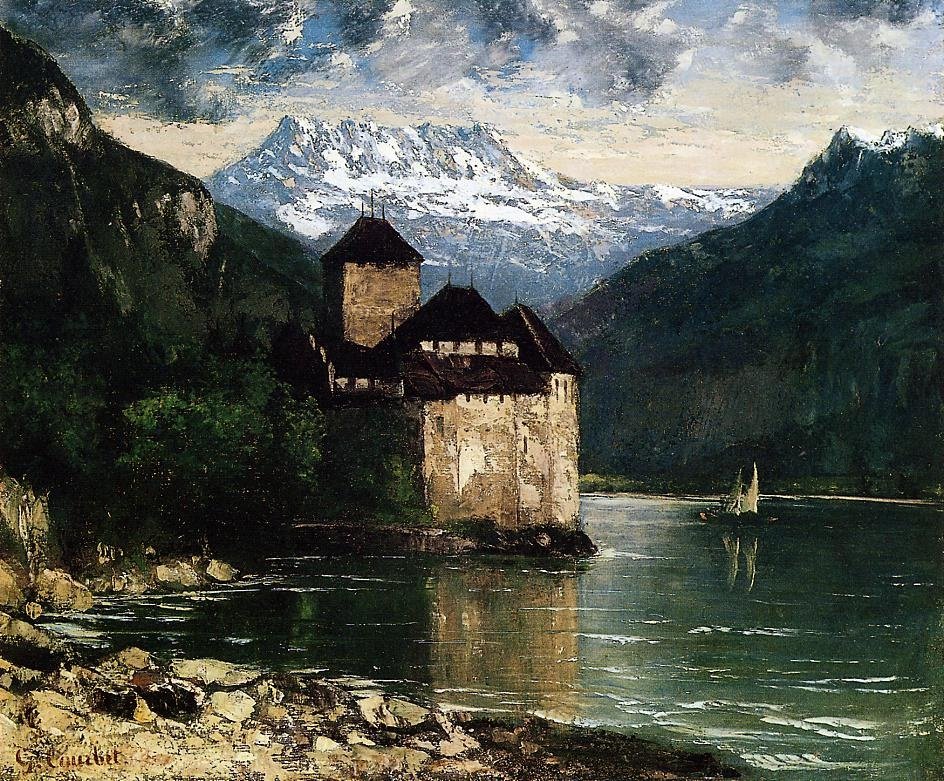 Chillon Castle av Gustave Courbet