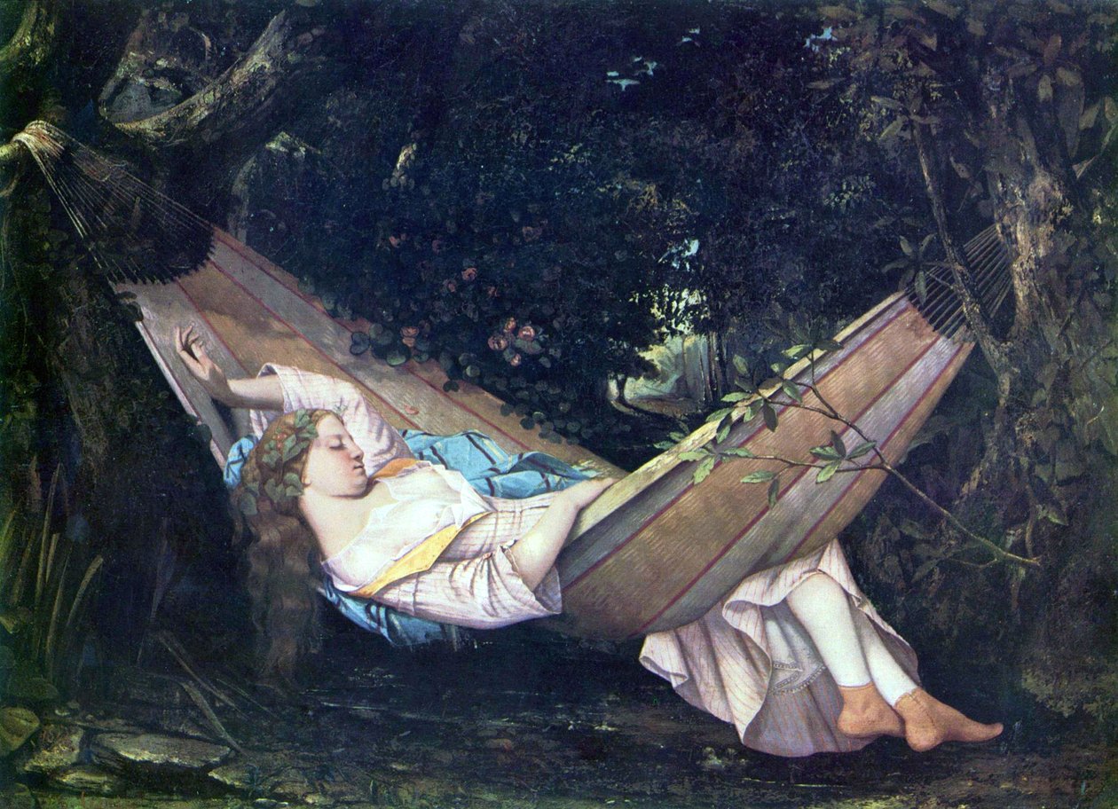 Die Hängematte av Gustave Courbet