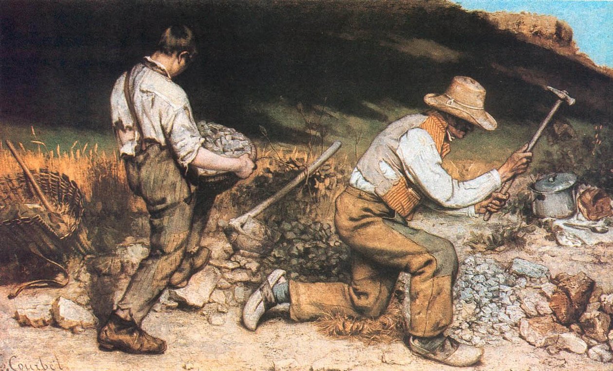 Kamieniarze av Gustave Courbet