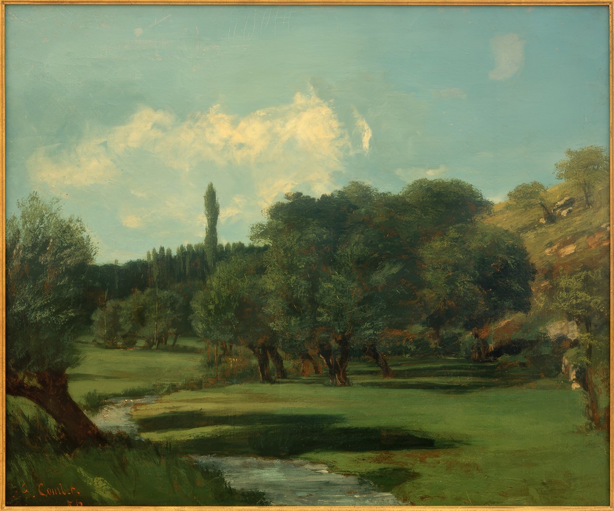 La Bretonnerie i avdelningen Indre av Gustave Courbet