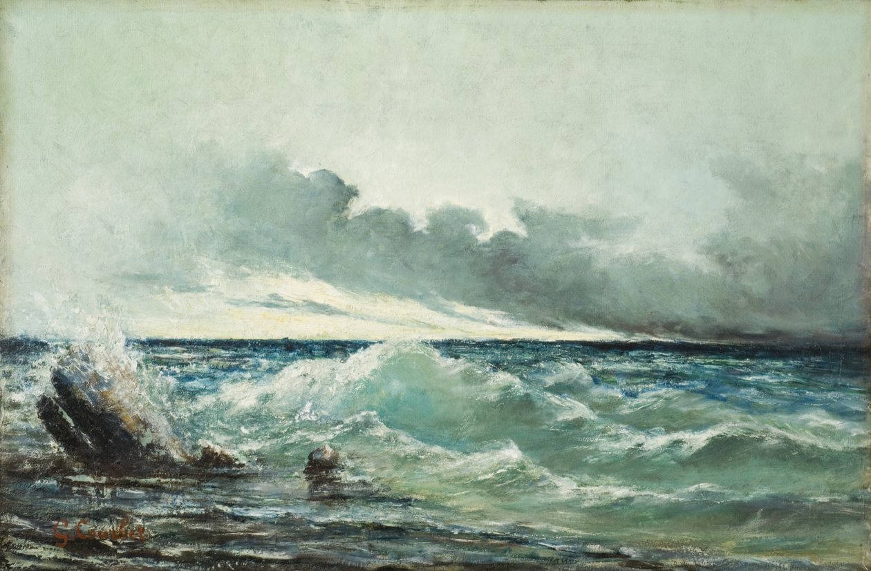 Vågen av Gustave Courbet