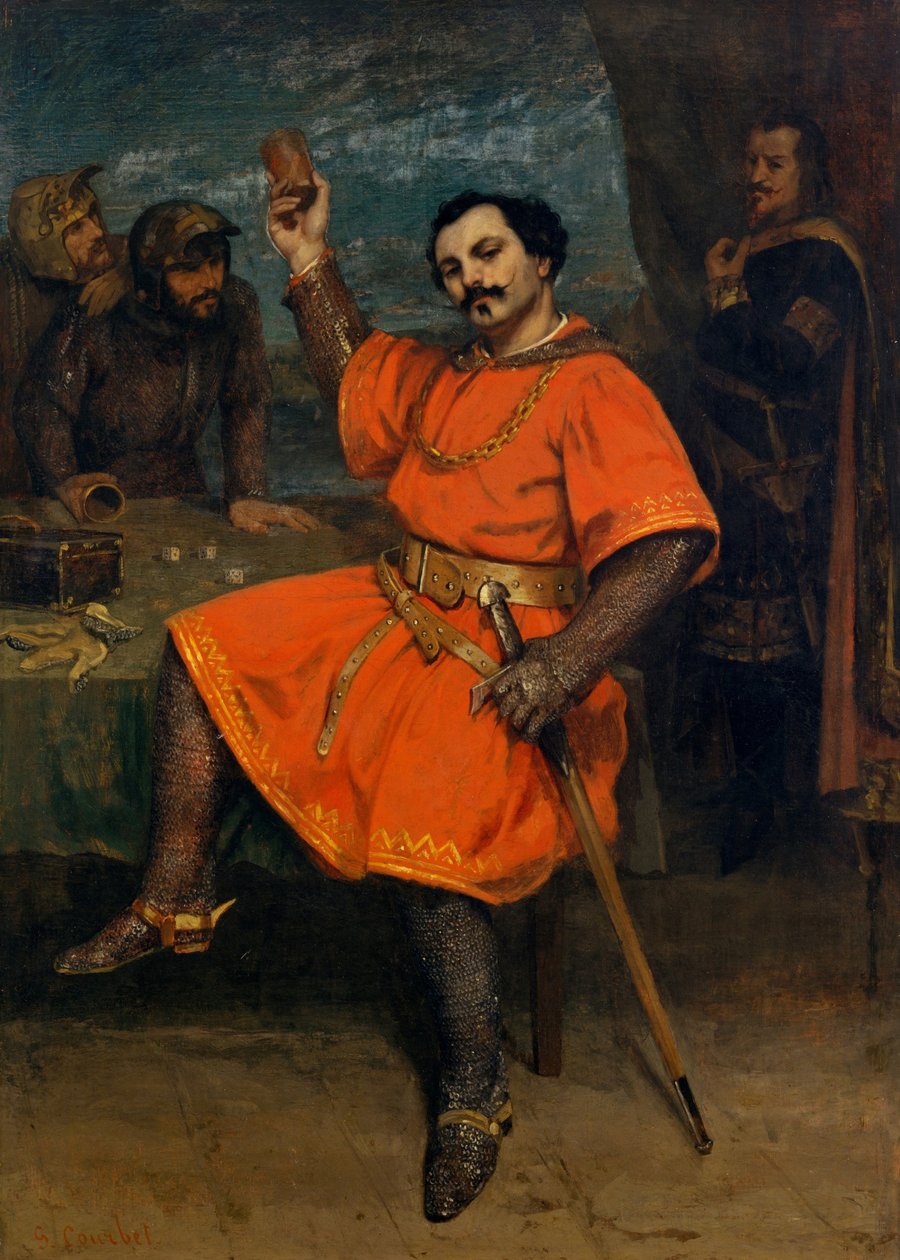 Louis Guéymard as Robert le Diable  av Gustave Courbet