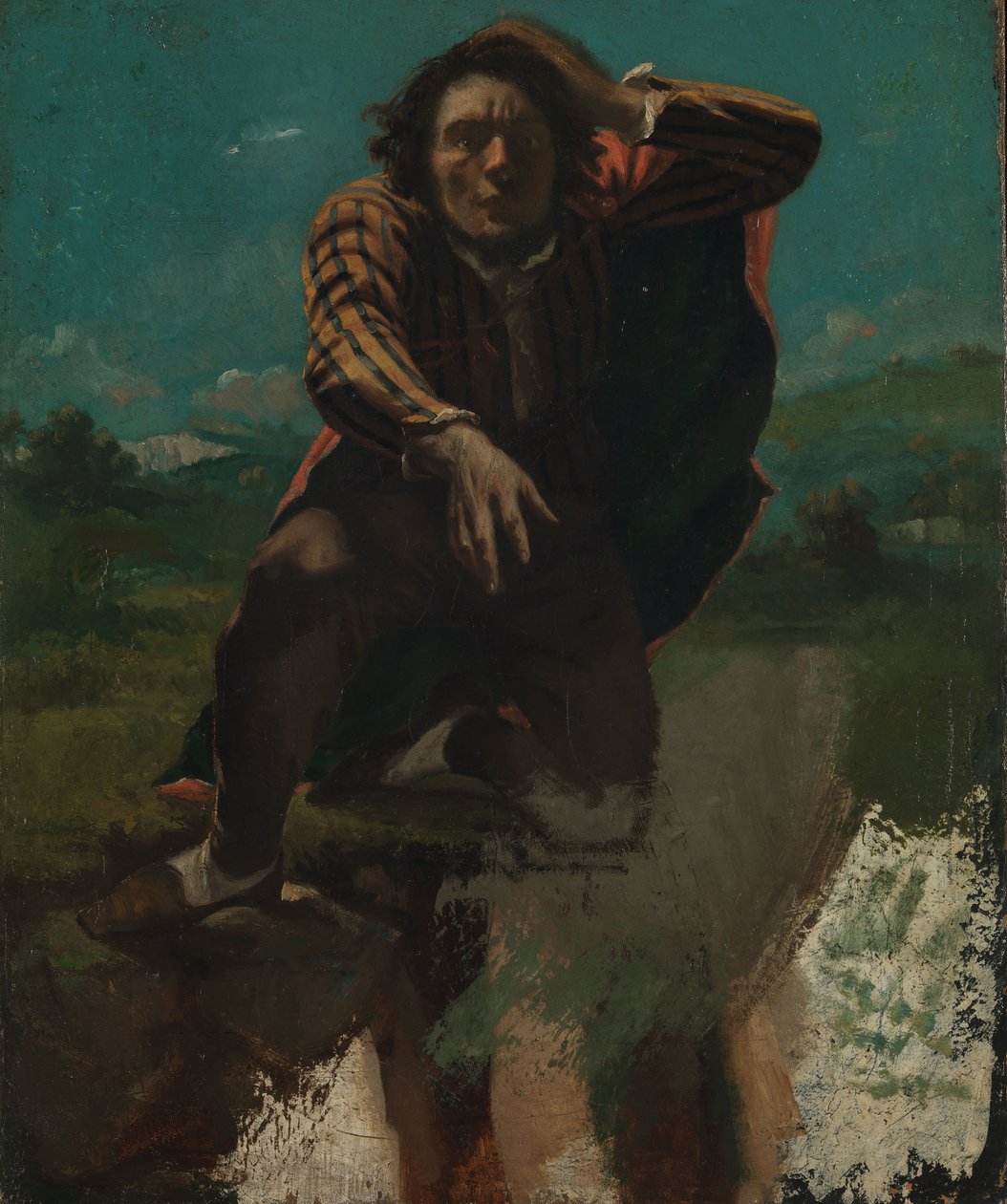 På kanten av klippan av Gustave Courbet