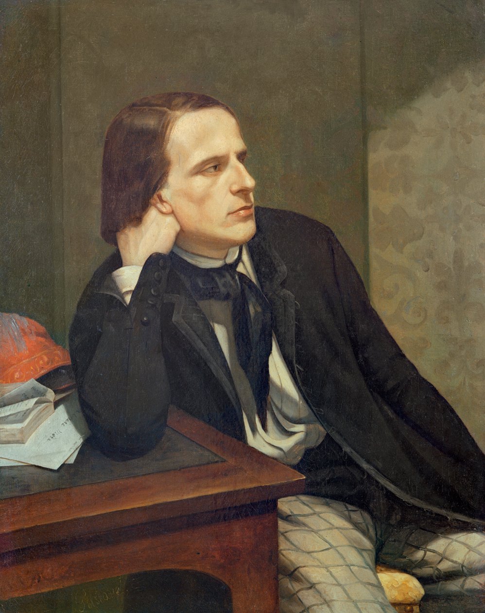 Porträtt av Paul Ansout, 1844 av Gustave Courbet