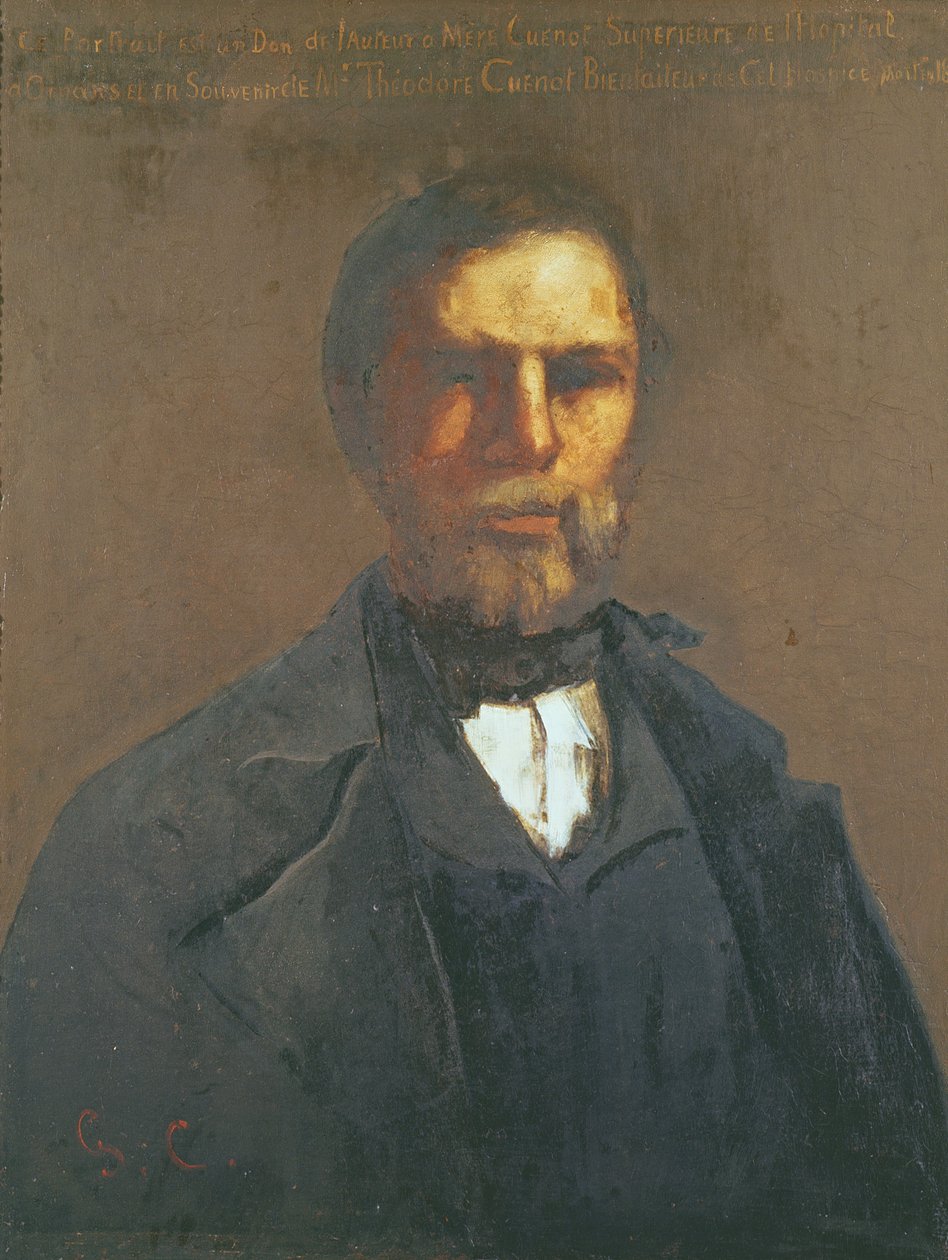 Porträtt av Theodore Cuenot, 1847 av Gustave Courbet