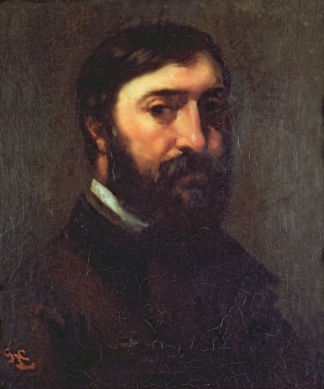 Porträtt av Urbain Cuenot (f.1820) 1846 av Gustave Courbet