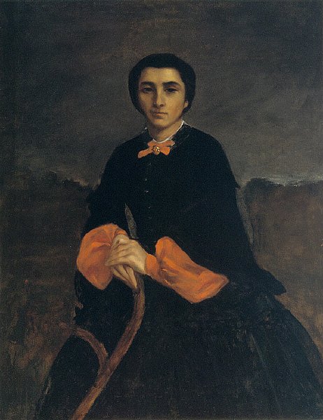 Portrait of a Woman av Gustave Courbet