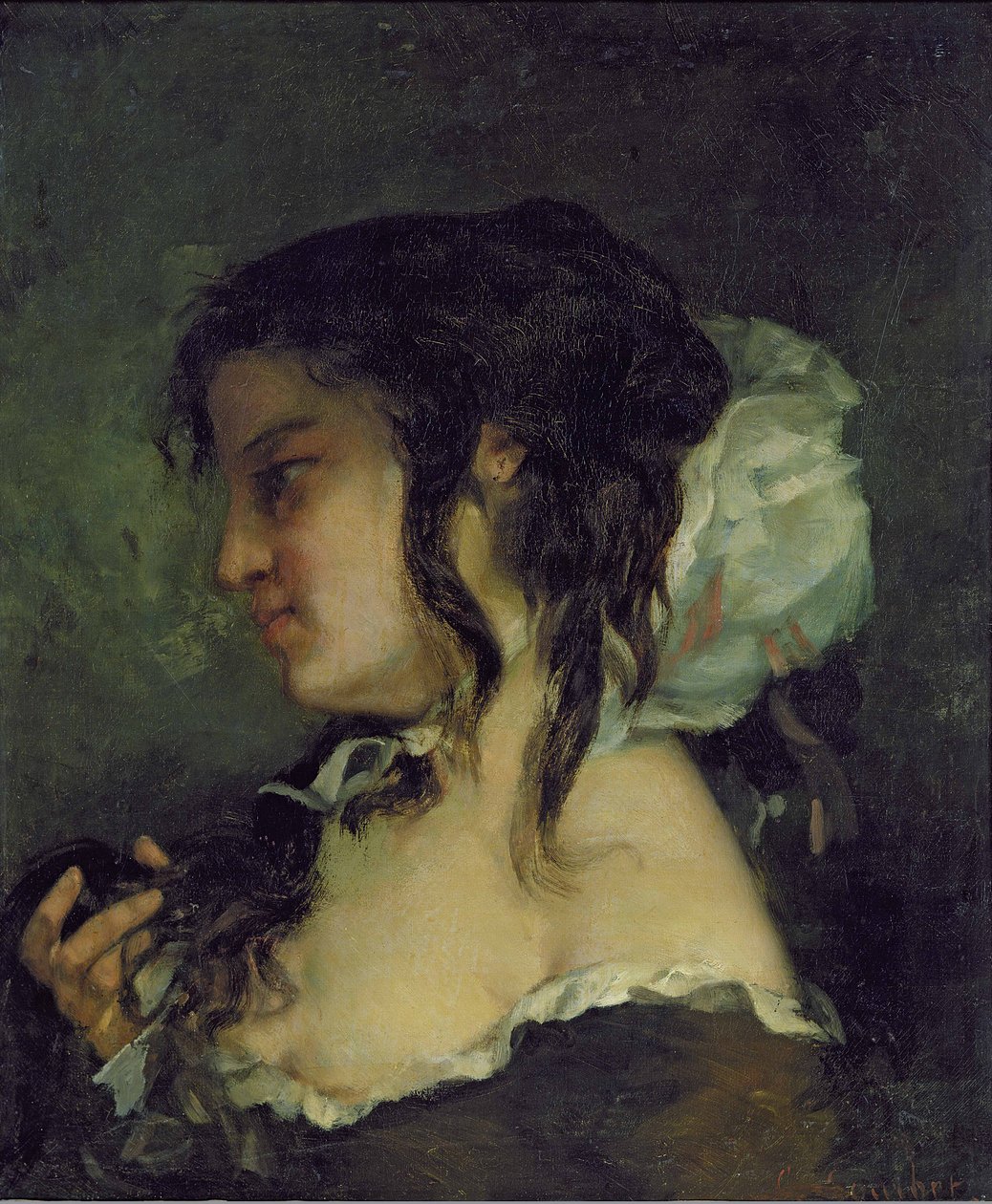 Reflektion, c.1864-66 av Gustave Courbet