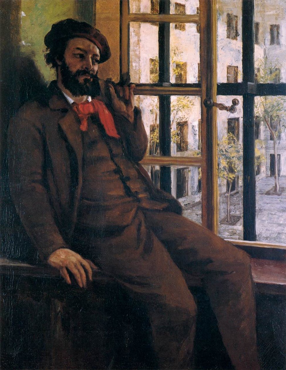 Self-Portrait at Sainte-Pélagie av Gustave Courbet