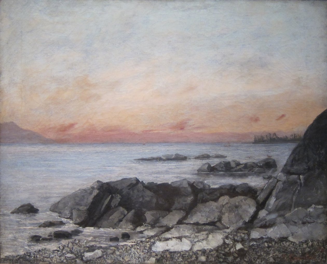 Sunset, Vevey, Switzerland av Gustave Courbet