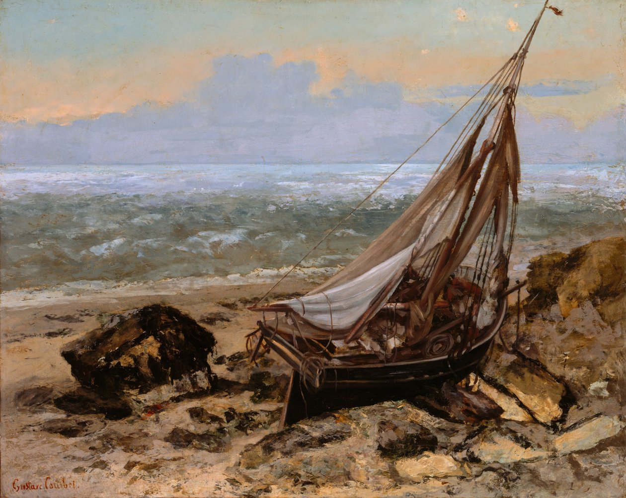 The Fishing Boat av Gustave Courbet