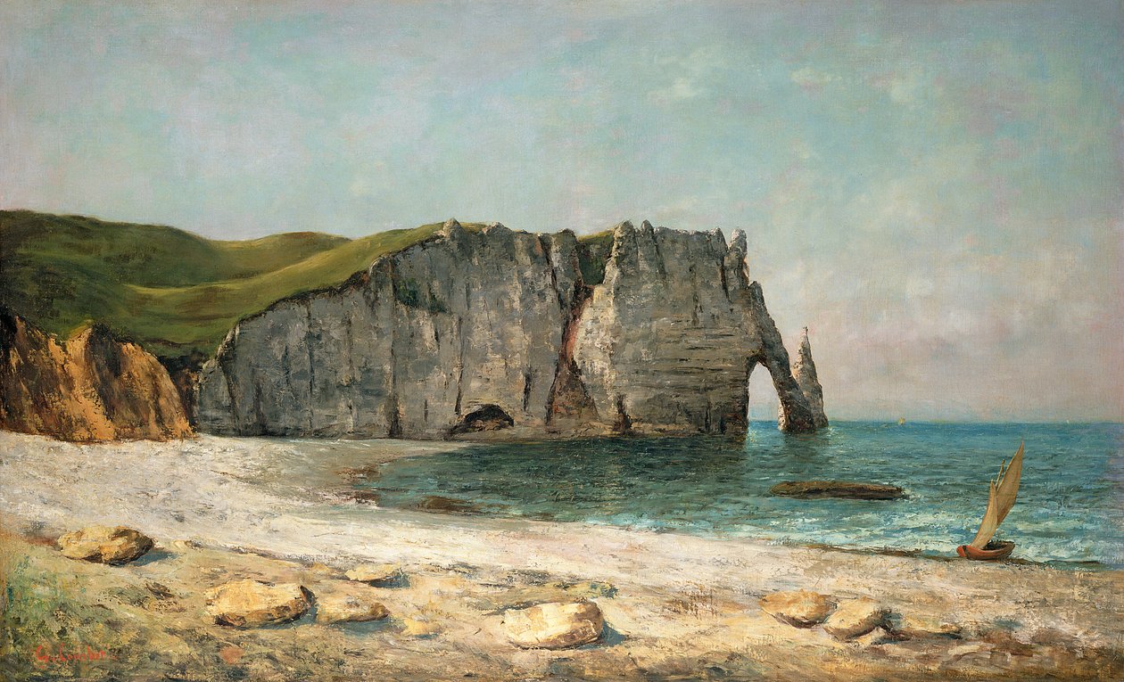 Havsbågen vid Etretat, 1869 av Gustave Courbet