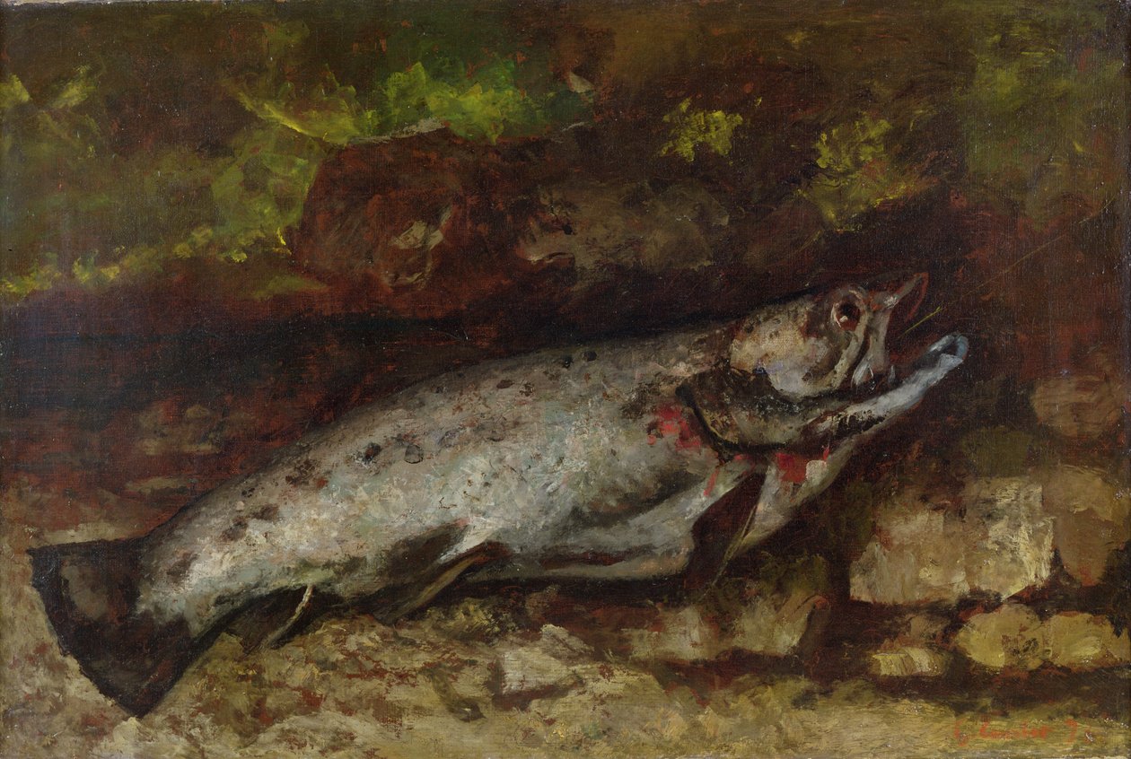 Ørreden, 1873 swed av Gustave Courbet