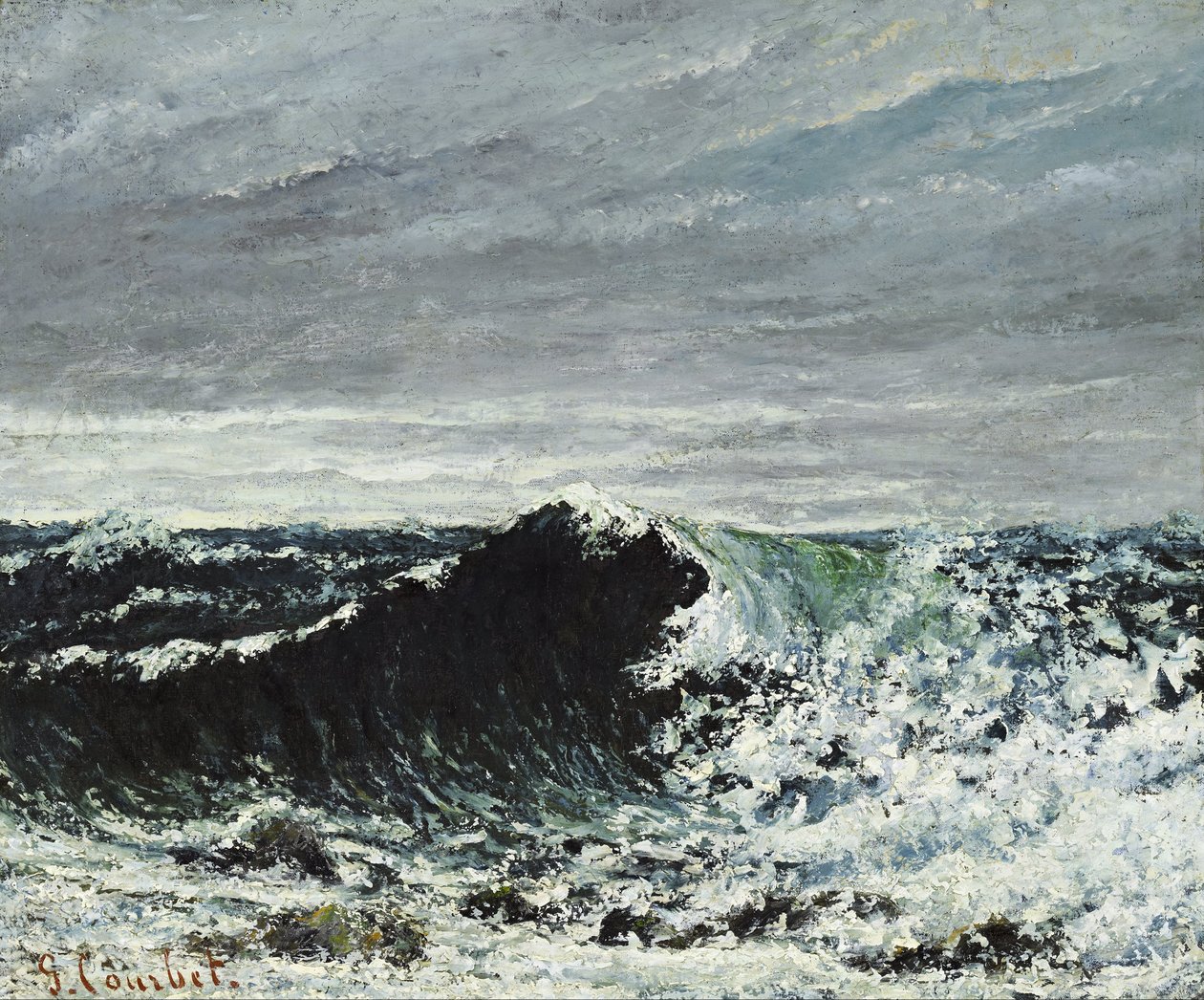 The Wave av Gustave Courbet