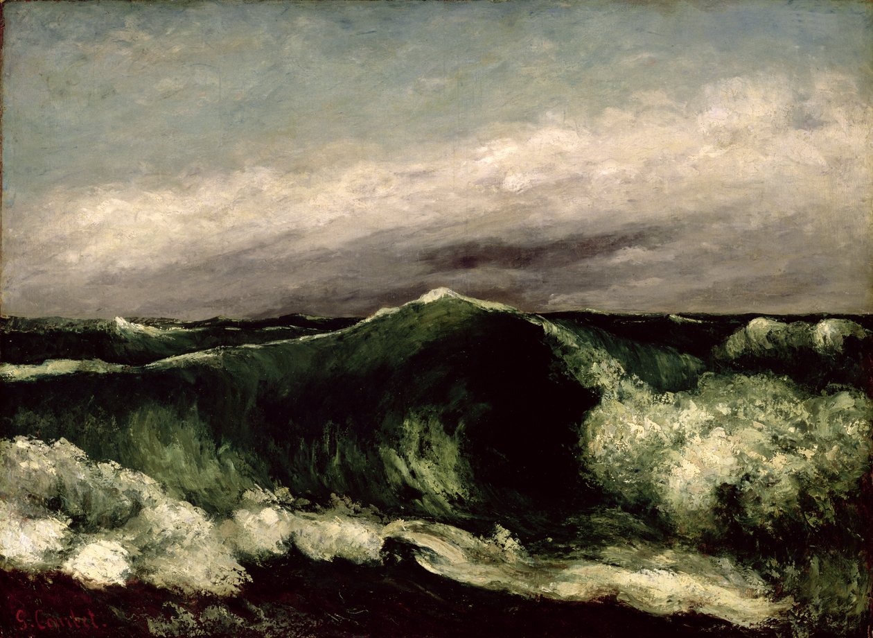 Vågen, 1869 av Gustave Courbet