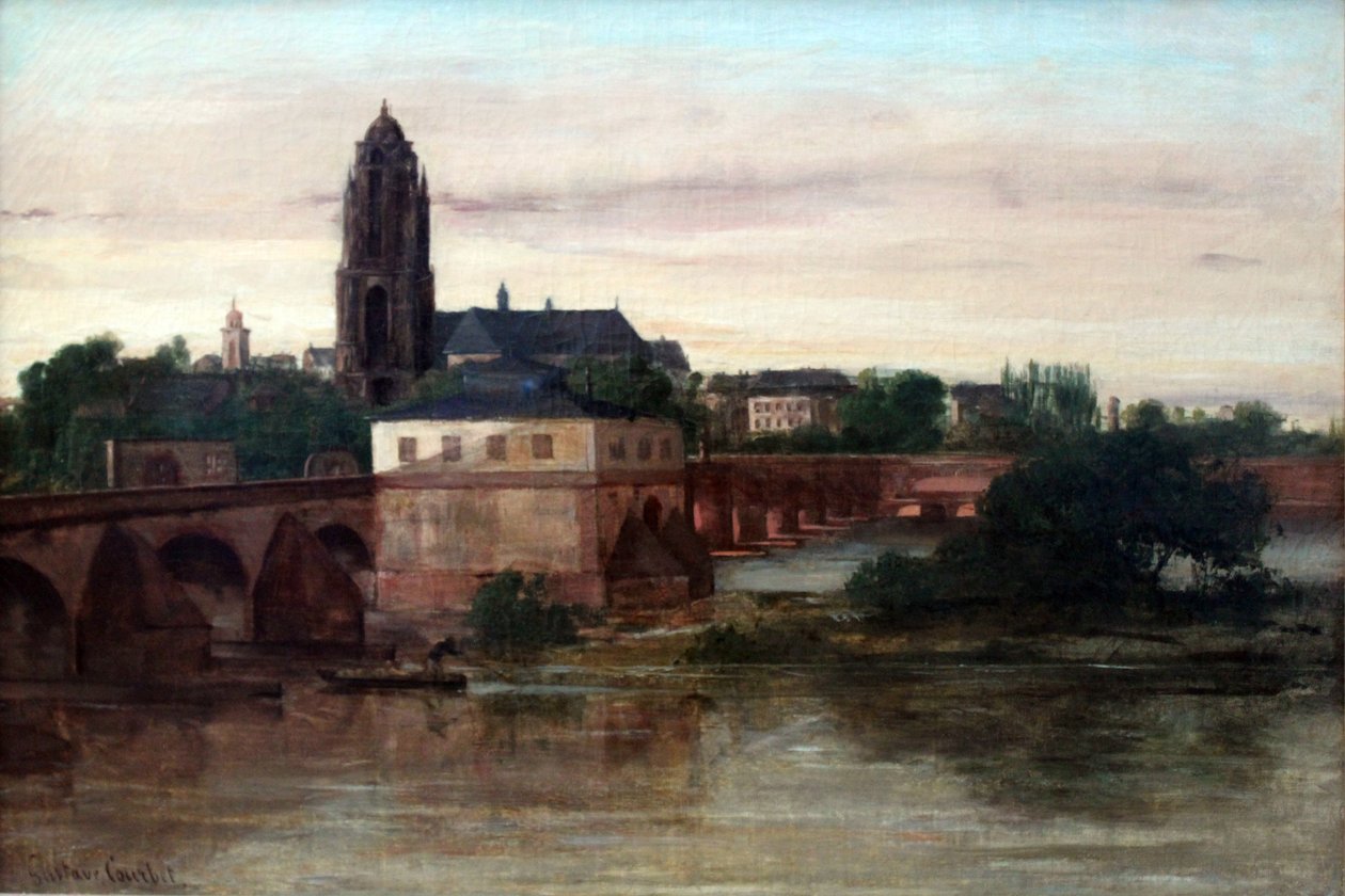 View of Frankfurt am Main av Gustave Courbet
