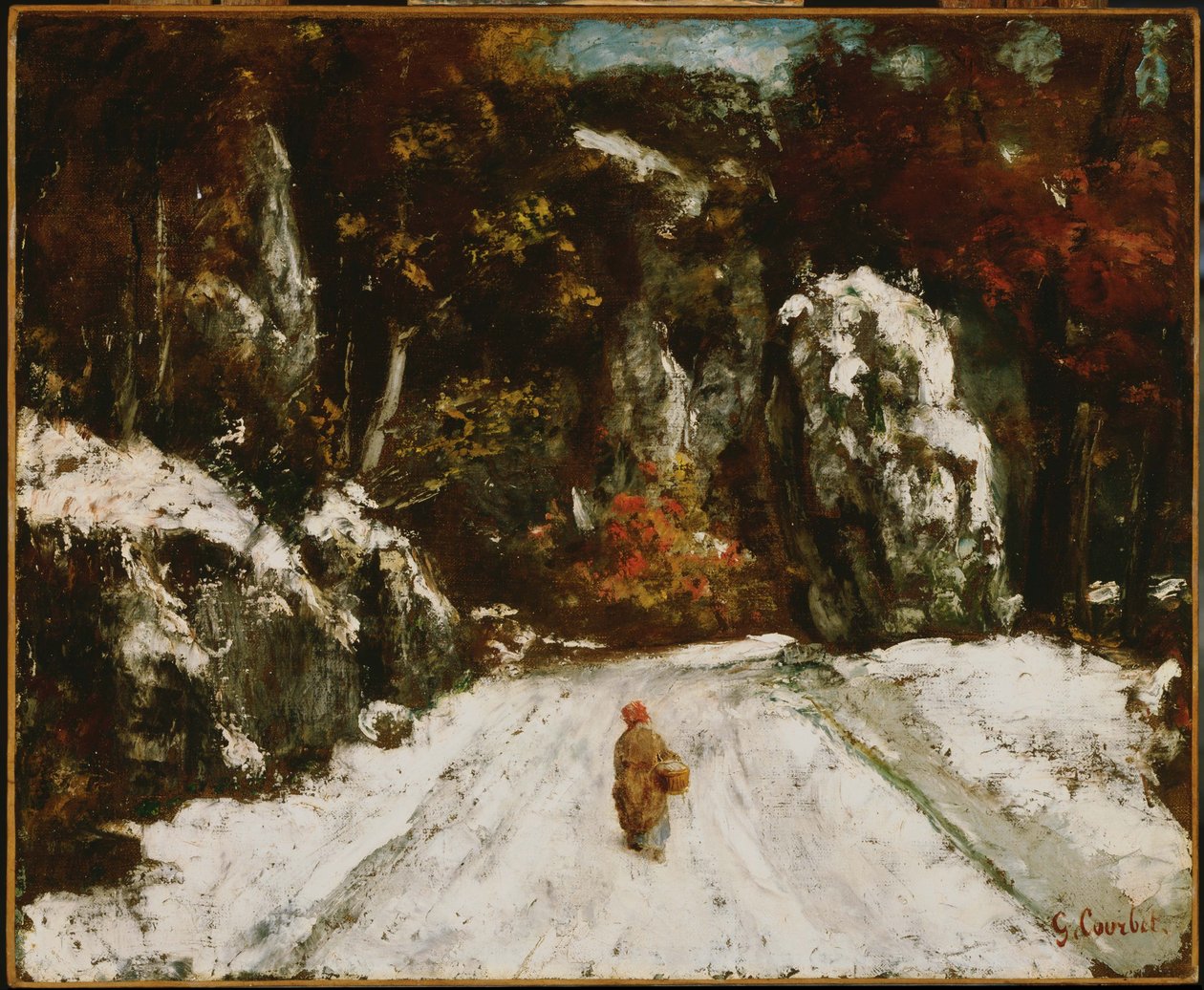Winter in the Jura av Gustave Courbet