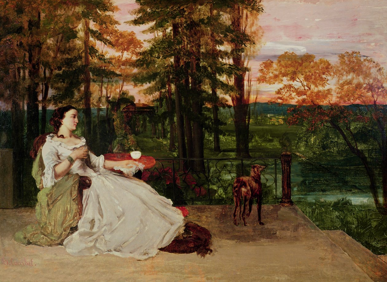 Kvinna i Frankfurt, 1858 av Gustave Courbet