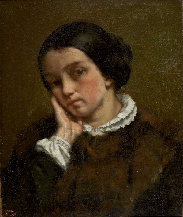 Zélie Courbet av Gustave Courbet