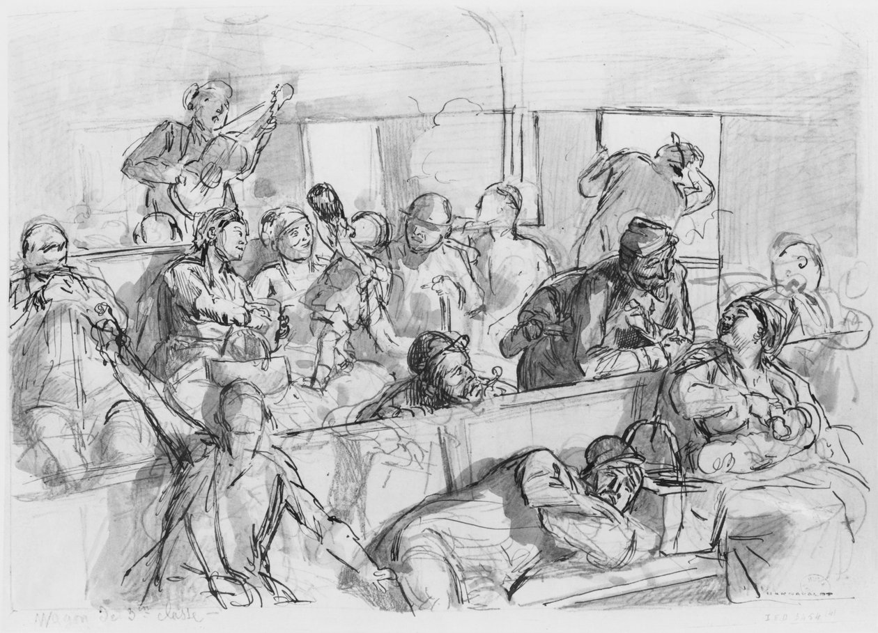 Album of the Siege of Paris, Third Class Carriage (peni ma vaitusi lanu enaena fufulu ma penitala i luga o pepa) fa