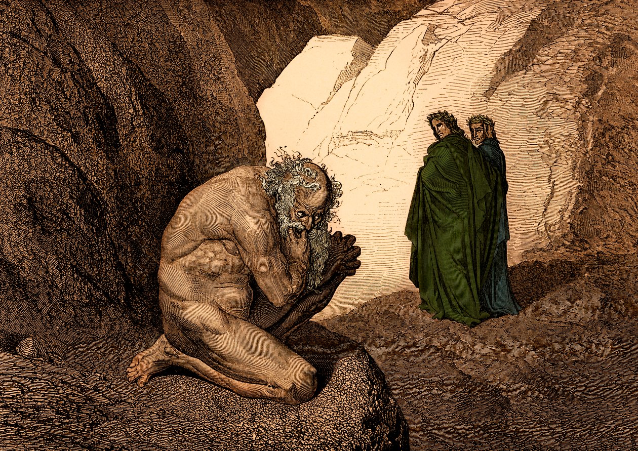 Dante Alighieri den gudomliga av Gustave Dore