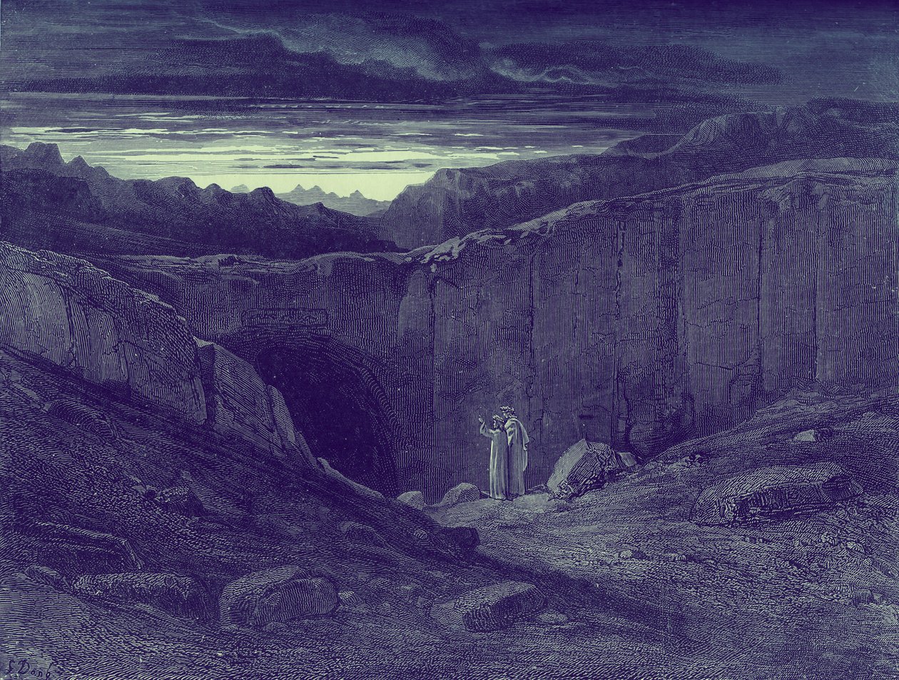 Dante Alighieri den gudomliga av Gustave Dore