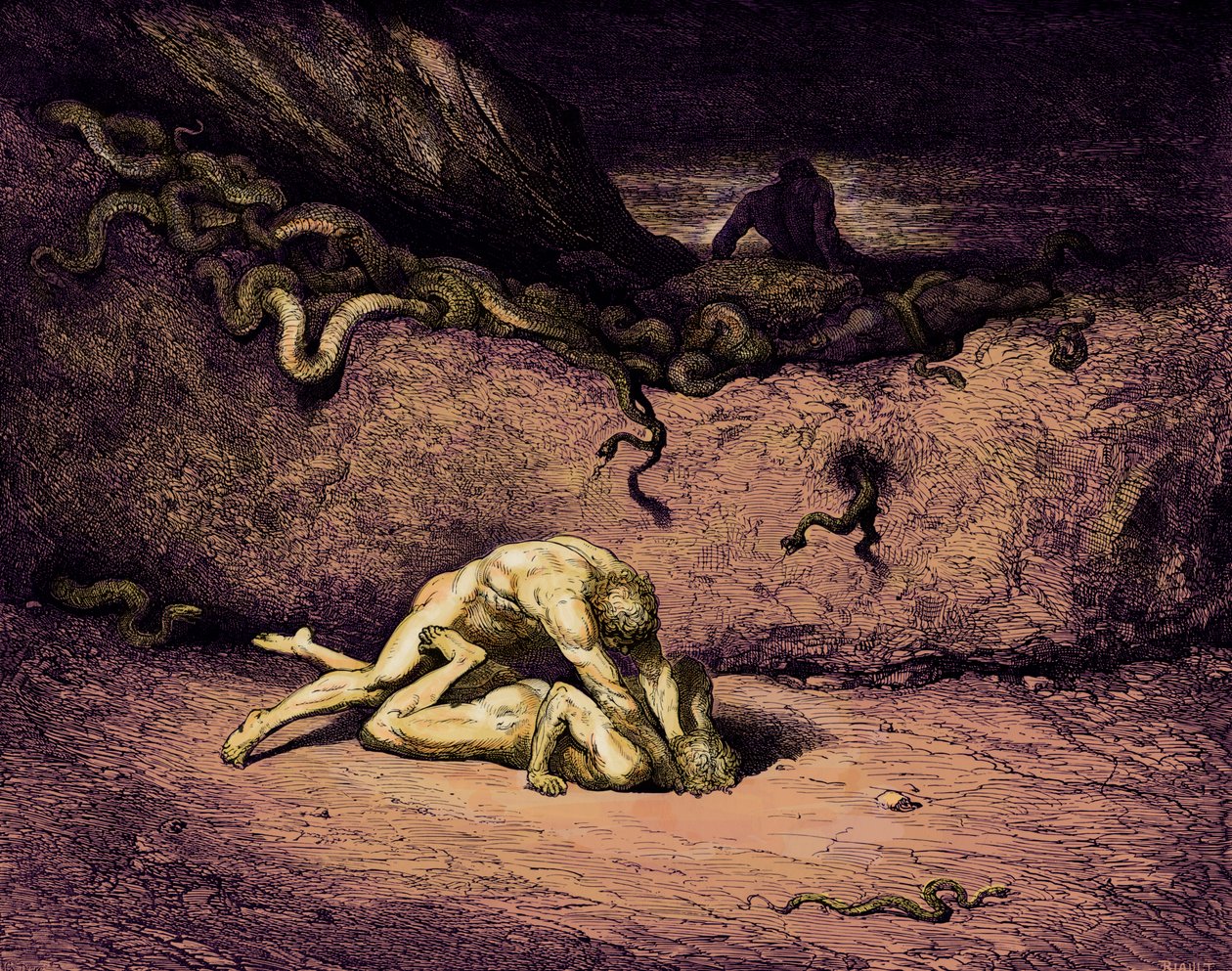 Dante Alighieri den gudomliga av Gustave Dore