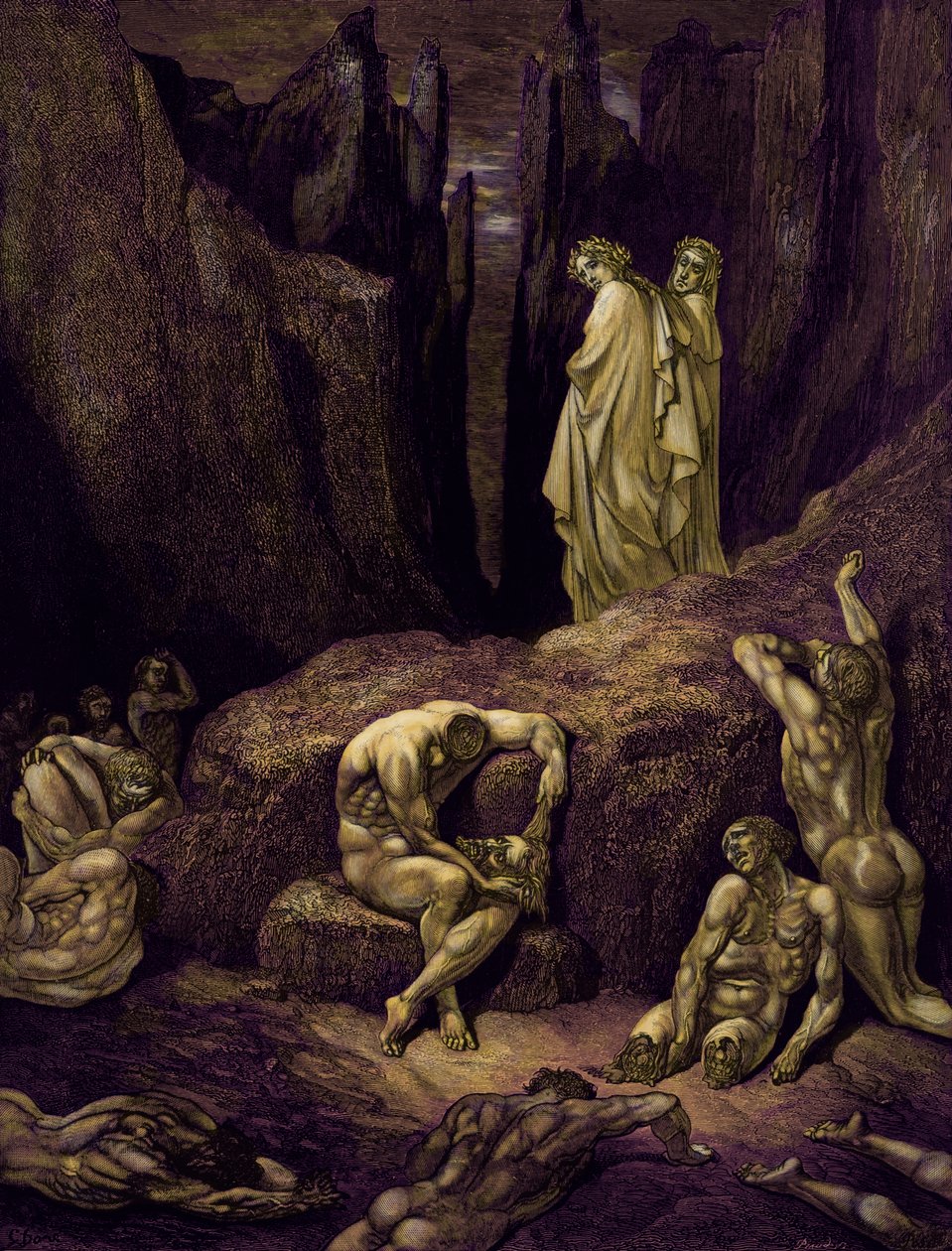 Dante Alighieri den gudomliga av Gustave Dore