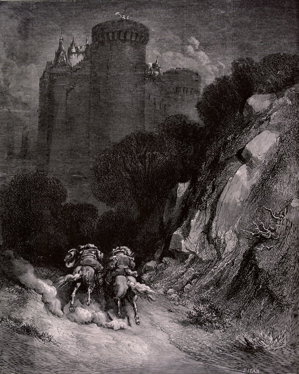 Illustration till "Blåskägg" av Charles Perrault (1628-1703) 1893 av Gustave Dore