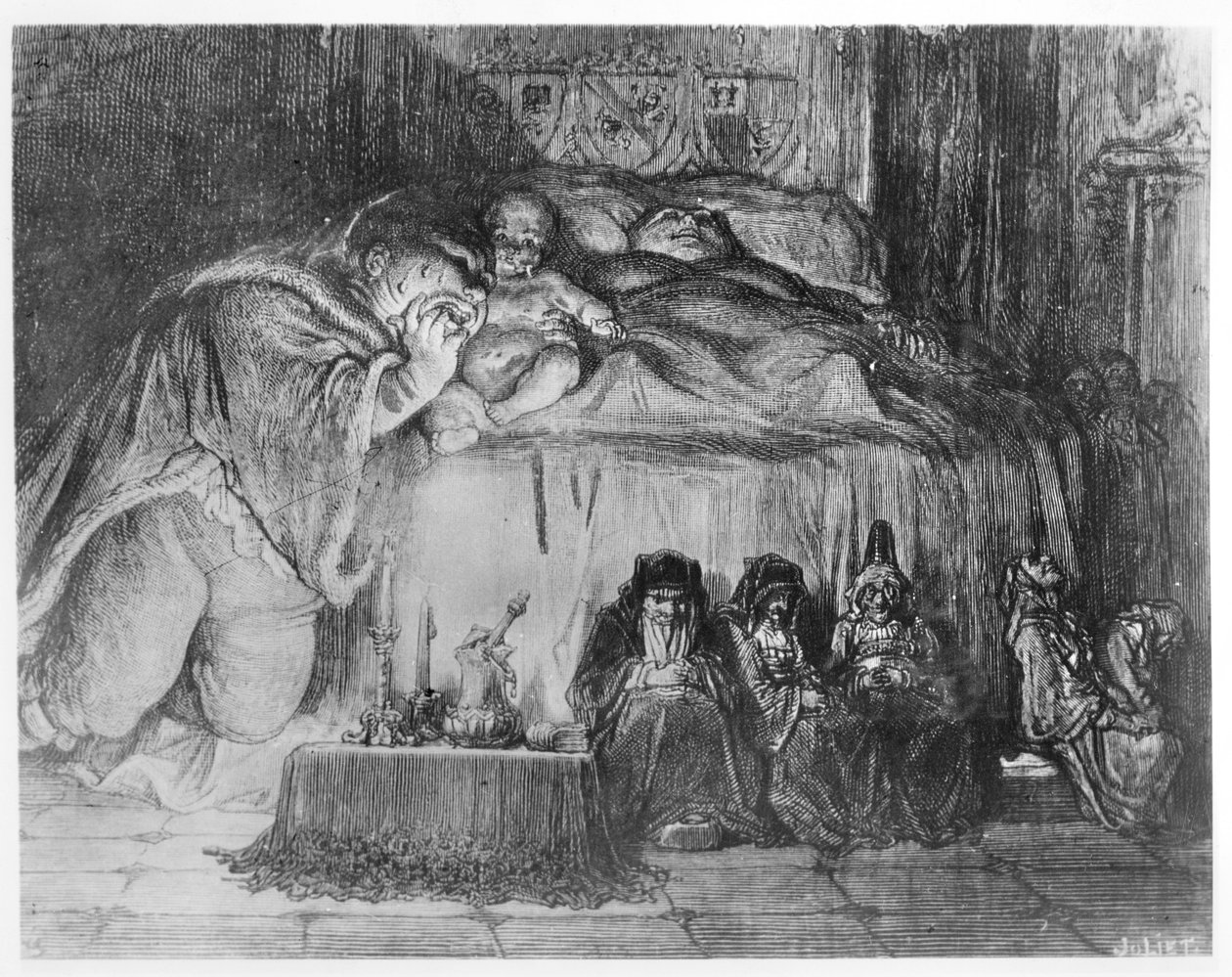 Illustration från "Gargantua och Pantagruel", av François Rabelais av Gustave Dore