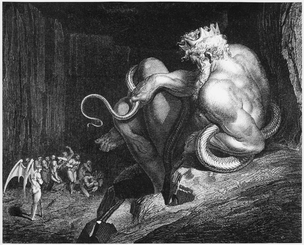 Minos, kung av Kreta, illustration från 