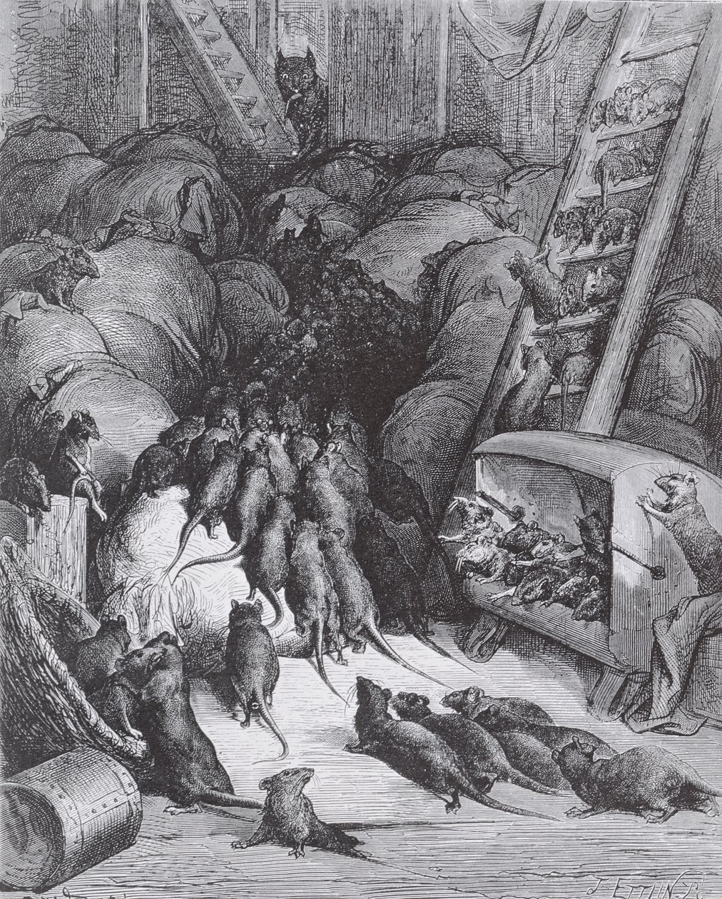 Råttförbundet, 1868 av Gustave Dore
