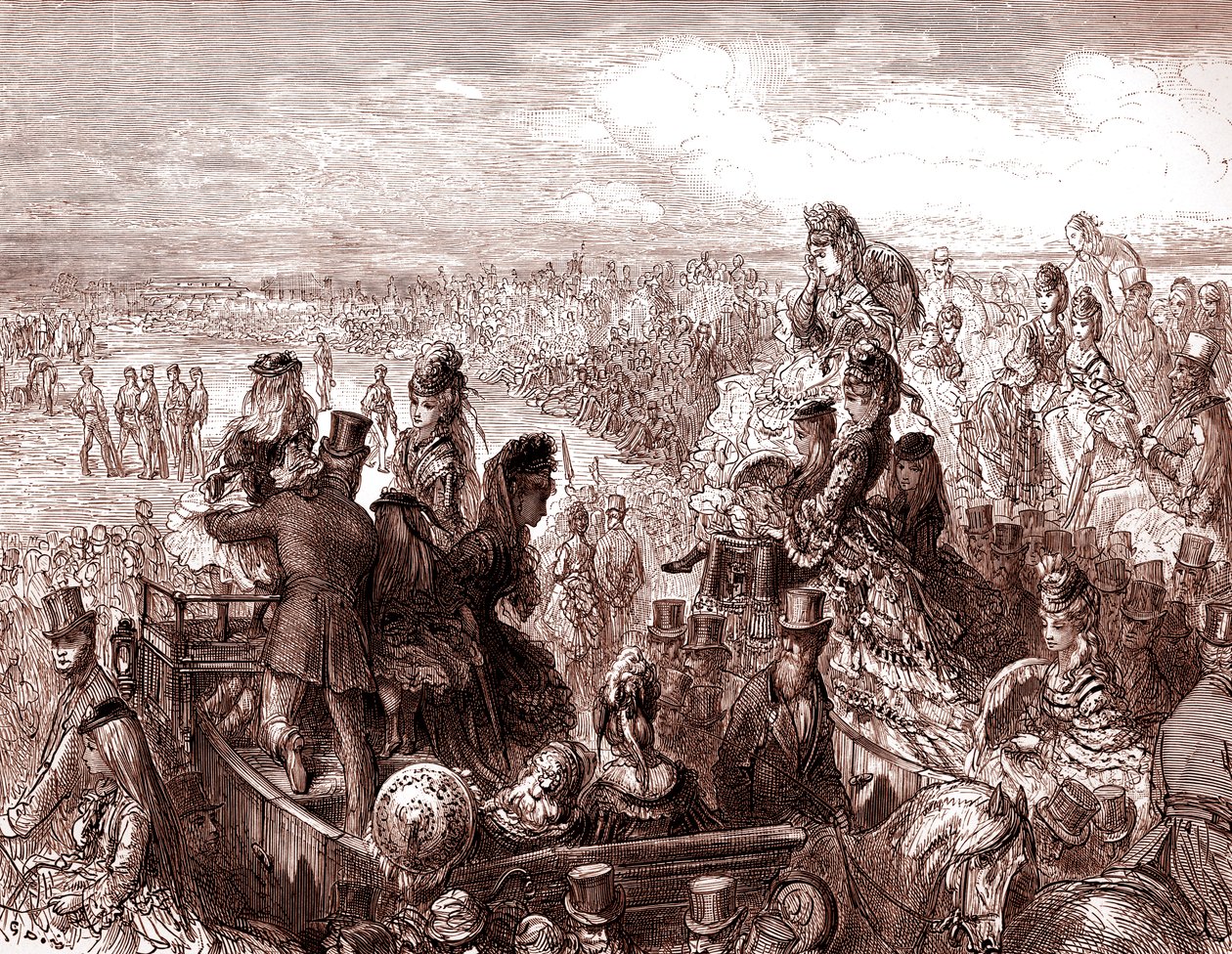 Viktorianska London - Lords cricketplan av Gustave Dore