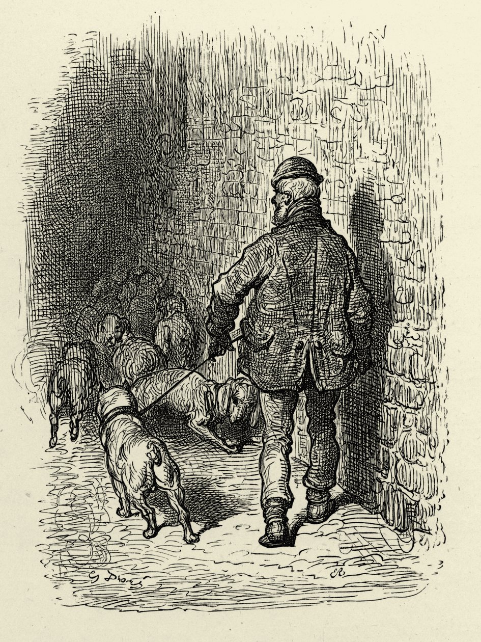 Victorianska Londons hamnar av Gustave Dore