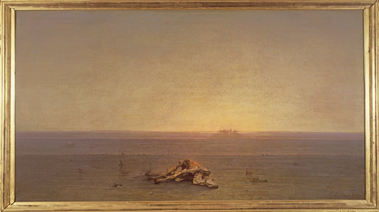 Sahara eller, öknen, 1867 av Gustave Guillaumet