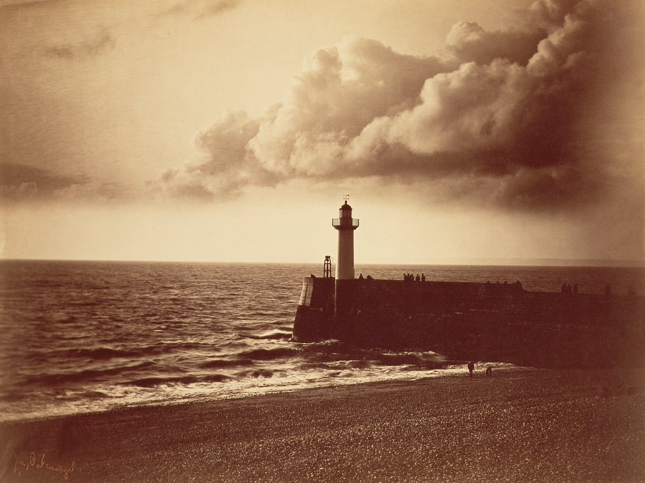 Vågbrytare vid Sete, ca 1855 (albumintryck från ett kollodion-på-glas negativ) av Gustave Le Gray