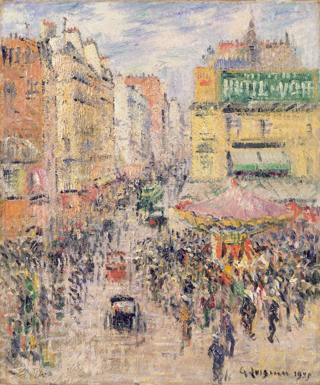 Rue de Clignancourt, 1925 av Gustave Loiseau